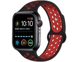 Royal Supplies RF-93 - Smartwatch - Smartwatch Dames - Smartwatch Heren- Screenprotector-Zwart/Rood