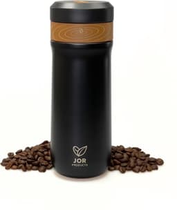 JOR Products® French Press - Koffiezetapparaat - Koffiebonen - Thermoskan - Camping - Reizen - Travel Mug - Espresso - Thee — thumbnail 1