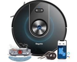 Bagotte BG800MAX Robotstofzuiger met Dweilfunctie - Met Laadstation - Dweilrobot - Inclusief Applicatie