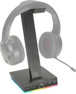 Speedlink Excello - RGB Headset Stand - USB 2.0 Hub - Zwart — thumbnail 5