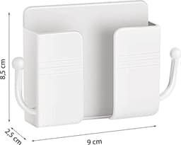 Afstandsbediening Houder - 6 Stuks - Wit - AB Houder- Houder voor Afstandsbediening voor aan de Muur - Remote Controll Holder — thumbnail 5