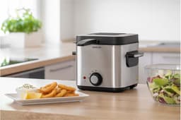 Sencor SFR 6200SS frituurpan / friteuse - 1,5 liter - 900W - 130 tot 190 graden - met kijkvenster - cool touch handvat — thumbnail 5