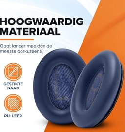 Vervangende oorkussens voor Bose QuietComfort 45 / QC45 / QuietComfort SE - Oorkussens voor koptelefoon - Ear pads headphones - Blauw — thumbnail 2