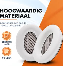 Vervangende oorkussens voor Bose QuietComfort 45 / QC45 / QuietComfort SE - Oorkussens voor koptelefoon - Ear pads headphones - Wit — thumbnail 2