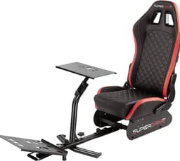 Subsonic Superdrive Racing Seat – Simulator Cockpit met Bucket Seat – Stuur- & Pedalenhouder – Verstelbaar Frame voor PS5, Xbox & PC — thumbnail 1