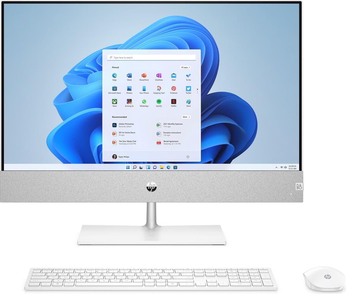 HP Pavilion 24-ca2140nd Intel® Core™ i7 i7-13700T 60,5 cm (23.8") 1920 x 1080 Pixels Alles-in-één-pc 16 GB DDR4-SDRAM 512 GB SSD Windows 11 Home Wi-Fi 6 (802.11ax) Wit — afbeelding 1