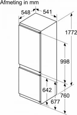 Bosch | KIN86VSE0 | inbouw koelvriescombinatie | 178 cm | Sleepdeur | NoFrost — thumbnail 9