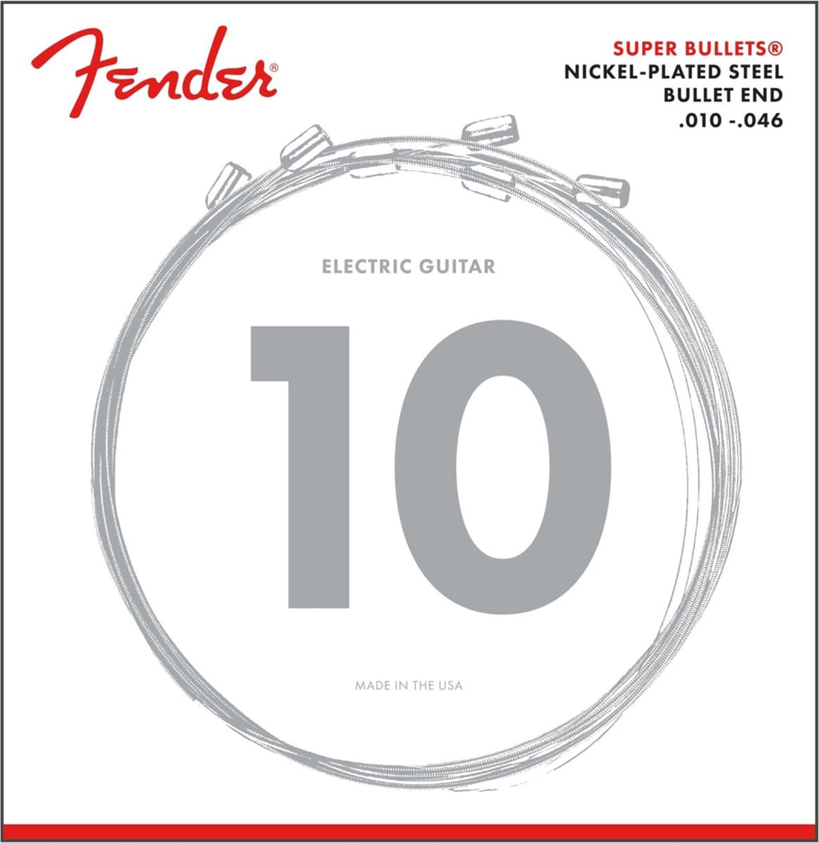 Fender 3250R Super Bullet, Nickel Plated Steel Guitar Strings - Snarenset voor elektrische gitaar .010-.046 — afbeelding 1