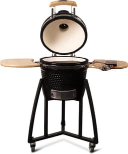 Patton Premium Kamado 16" - incl. Bluetooth kerntemperatuurmeter en LED verlichting - Medium - Ø34 cm - Zwart — thumbnail 3