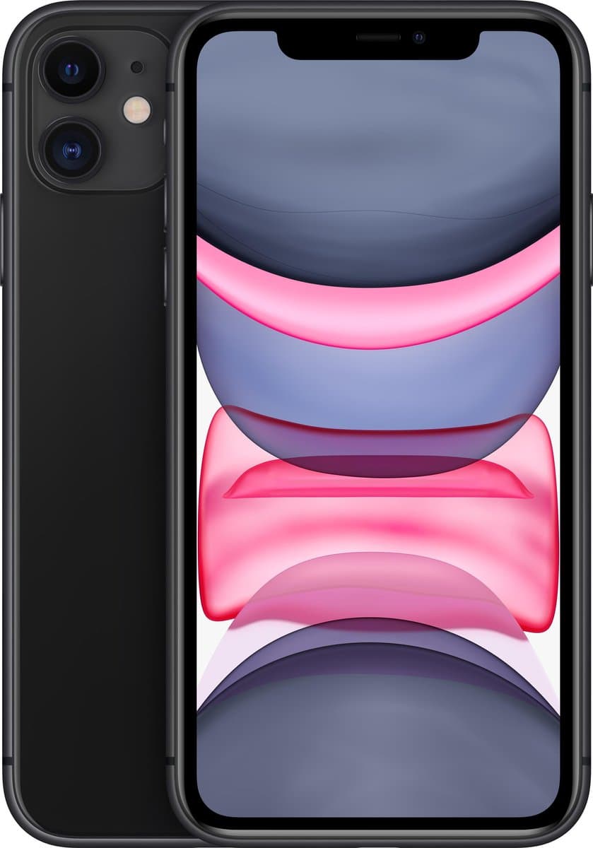 Apple iPhone 11 - 64GB - Zwart — afbeelding 1