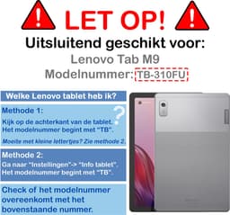 Screenprotector - Geschikt voor Lenovo Tab M9 - Extra Sterk - Beschermglas - Gehard Glas - Tempered Glass - Screen Protector — thumbnail 2
