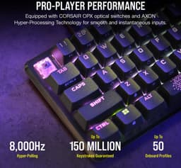 Corsair K65 Pro Mini - 65% Optisch Gaming Toetsenbord - Qwerty - Zwart — thumbnail 4