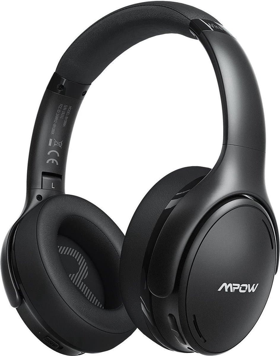 Mpow H19 IPO – Draadloze Hoofdtelefoon – Active Noise Cancelling (ANC) – Bluetooth – Zwart — afbeelding 1