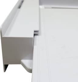 Scanpart kunststof tussenstuk voor wasmachine en droger met werkblad inclusief spanband - Geschikt voor AEG Bosch LG Miele Samsung Siemens Zanussi Whirlpool - Stapelkit - Alternatief voor SKS101 - Universeel — thumbnail 4
