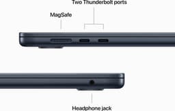 Apple Macbook Air (2023) MQKW3N/A - 15 inch - M2 - 256 GB - Middernacht — thumbnail 4