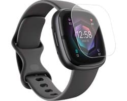 Geschikt voor Fitbit Sense Screenprotector - Beschermglas Folie Geschikt voor Fitbit Sense
