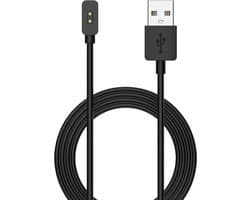 Oplader - USB oplaadkabel 1 meter - geschikt voor Xiaomi Mi Band 8 / Redmi Watch 4 / Redmi Watch 5 / Smart Band 9 PRO / 9 Active - zwart