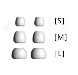 S,M,L Oordopjes voor Apple Airpods Pro - Airpods Pro tips - Airpods Pro vervanging tips - 3 paar oordopjes voor Airpods Pro - Small, medium, Large/ Wit — thumbnail 2
