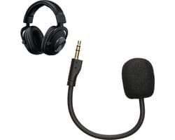kwmobile microfoon voor gaming headset - geschikt voor Logitech G Pro X - 10 cm - In zwart