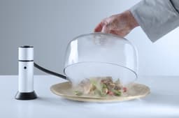 Hendi Rookpistool incl. slang + Glazen stolp Ø27,5x(H)14cm - Rookapparaat koud roken - Smoking gun - Food smoker — thumbnail 4