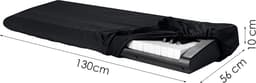 Keyboard Beschermhoes - Keyboard met 88 toetsen tot 130 cm Breed - Universeel - Pianobeschermer - Keyboardhoes - Keyboardbeschermer — thumbnail 2