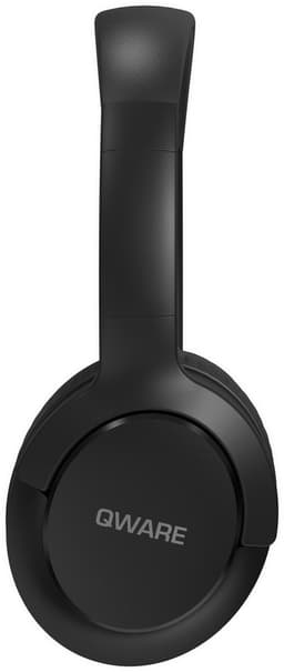 Qware - Draadloze Koptelefoon - Draadloos- Bluetooth 5.1 - Headset - Headphone - Volumeknoppen - USB-C - 20h luisteren op 50% - Vouwbaar Design - Zwart — thumbnail 2