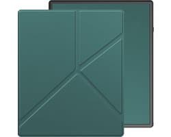Hoes Geschikt voor Kobo Elipsa 2E - E-reader Bescherm Hoesje Case Sleep Cover Trifold - Hoes Geschikt voor Kobo Elipsa 2E Hoesje - Donkergroen