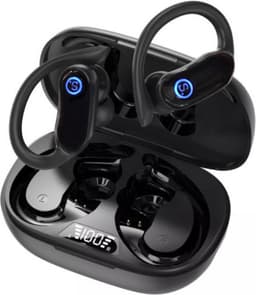 Sonume Sport Pro - Draadloze Oordopjes - 36 uur Batterij - Bluetooth In Ear Sport Oortjes met Oorhaak - Hardlopen, Fitness & Fietsen - IPX7 Waterdicht - Zwart — thumbnail 1