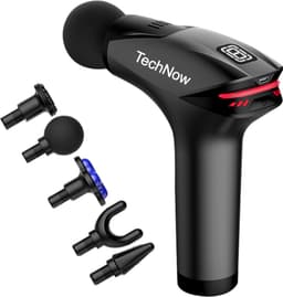 Massage Gun CoolGun met Verkoeling - Professioneel Massage Apparaat Pistool met 5 Massagekoppen - Zwart — thumbnail 1
