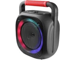 Fontastic - 261817 - Draadloze Partyluidspreker/Karaokeset - Mic & Led-Verlichting - FM-RADIO