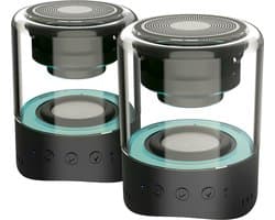 Wiko, WiShake Vibes 5.0 Bluetooth-luidspreker met 4 sets LED's en magnetische clip, Zwart