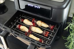 Gastronoma Airfryer - Heteluchtfriteuse 10L - 10 programma's - 2 Dual zones afzonderlijk bakken - PFAS vrij - Incl. accessoires - 18290008 - Zwart — thumbnail 6