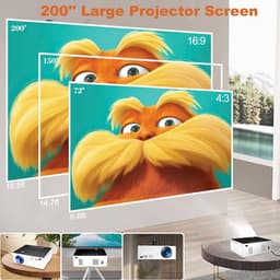 Equivera Mini Beamer - Draagbare Beamer - Beamer - Mini Beamer Projector - Projector - Mini Projector — thumbnail 4