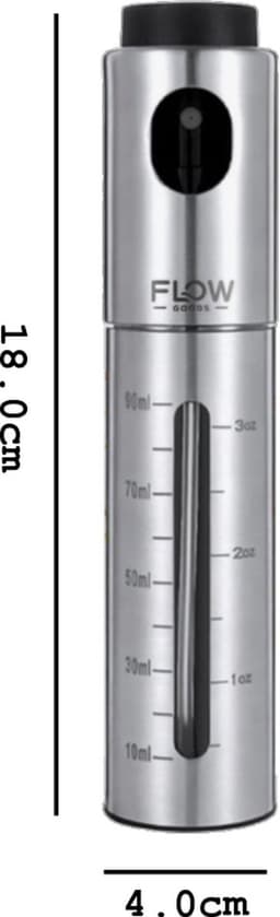 Flow Goods Olijfolie Sprayer – Luxe Sprayer met Trechter – Olie Spray - Navulbare Olijfolie Verstuiver – 100 ML – Cooking Spray – BBQ Accesoires – Airfryer — thumbnail 7