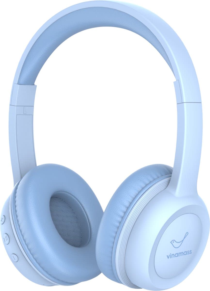 ATouch Kinderkoptelefoon Lite-Y – Volumebegrenzing - Koptelefoon kinderen – Microfoon – Bluetooth koptelefoon – Duurzaam – Blauw — afbeelding 1