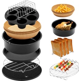 Airfryer Accessoires Complete Set - Ø 20 CM - 8 delig - Vivid Green — thumbnail 1