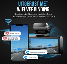 Nanocam M93 Pro dashcam voor auto met achter camera - 4K + Full HD resolutie - Parkeerbeveiliging - 64gb Micro SD - 4,0 inch Touch screen Lcd - 2x 150 graden kijkhoek - Nachtzicht — thumbnail 4
