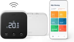 tado° Draadloze Slimme Thermostaat X - Starterskit - Smart Thermostaat - werkt met Google Home, Alexa & Apple Homekit - Zwart/Wit — thumbnail 1
