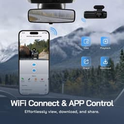 Lexium Dashcam voor auto - Dashcam - Dashcam voor auto voor en achter - Dashcam voor en achter - Dashcam voor en achter draadloos - Dual dashcam — thumbnail 3