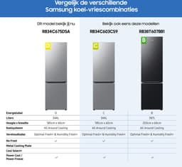Samsung RB34C675DSA - koel-vriescombinatie - 185 cm - No Frost - 0-gradenzone — thumbnail 3