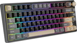 Royal Kludge RKR75 - RGB Mechanisch Gaming Toetsenbord - Foam Touch - Hot Swappable Switch - Phantom - Silver Switches - Inclusief Stofkap — thumbnail 5
