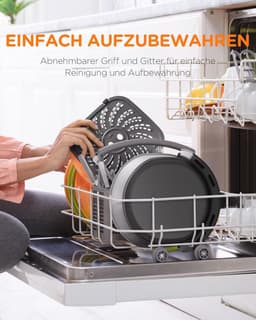 Multifunctionele Heteluchtfriteuse 6 Liter met Digitaal Touchscreen en 8-in-1 Programma's — thumbnail 12