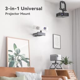 360 Graden Draaibare Projectorhouder - Universele Plafondbeugel voor Mini Projectoren — thumbnail 2