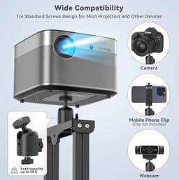 360 Graden Draaibare Projectorhouder - Universele Plafondbeugel voor Mini Projectoren — thumbnail 3