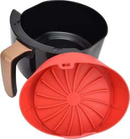 Vervanging Rode Siliconen Mand voor Air Fryer Pot - Multifunctionele Siliconen Pad en Stoomboot Liners - Accessoires voor Air Fryer Oven - Meer Dan 7.5in — thumbnail 7