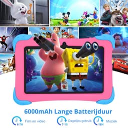 EagleSoar® Kindertablet - Kindertablet 7 Inch - Kindertablet Roze - Tablet - Tablet Kinderen - Kindertablet Vanaf 3 - 12 Jaar - Kindertablets - Kinder Tablet - Kids Tablet - Kindertablet 10 Inch - Kindertablet Deplay - Tablet Kinderen Met Houder — thumbnail 3