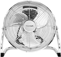 Zware Metalen Ventilator - 30cm Chroom Vloerventilator voor Thuis Kantoor & Sportschool - 3 Snelheden - 110 graden Verstelbare Oscillerende Ventilatorkop - Krachtige Circulatie Turbo fan — thumbnail 1