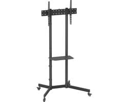 VDD Gaming TV standaard - TV Statief - Verrijdbaar Statief - Draaibaar - Televisie Beugel - Hoogte Verstelbaar - 37" tot 70" Schermen - Zwart