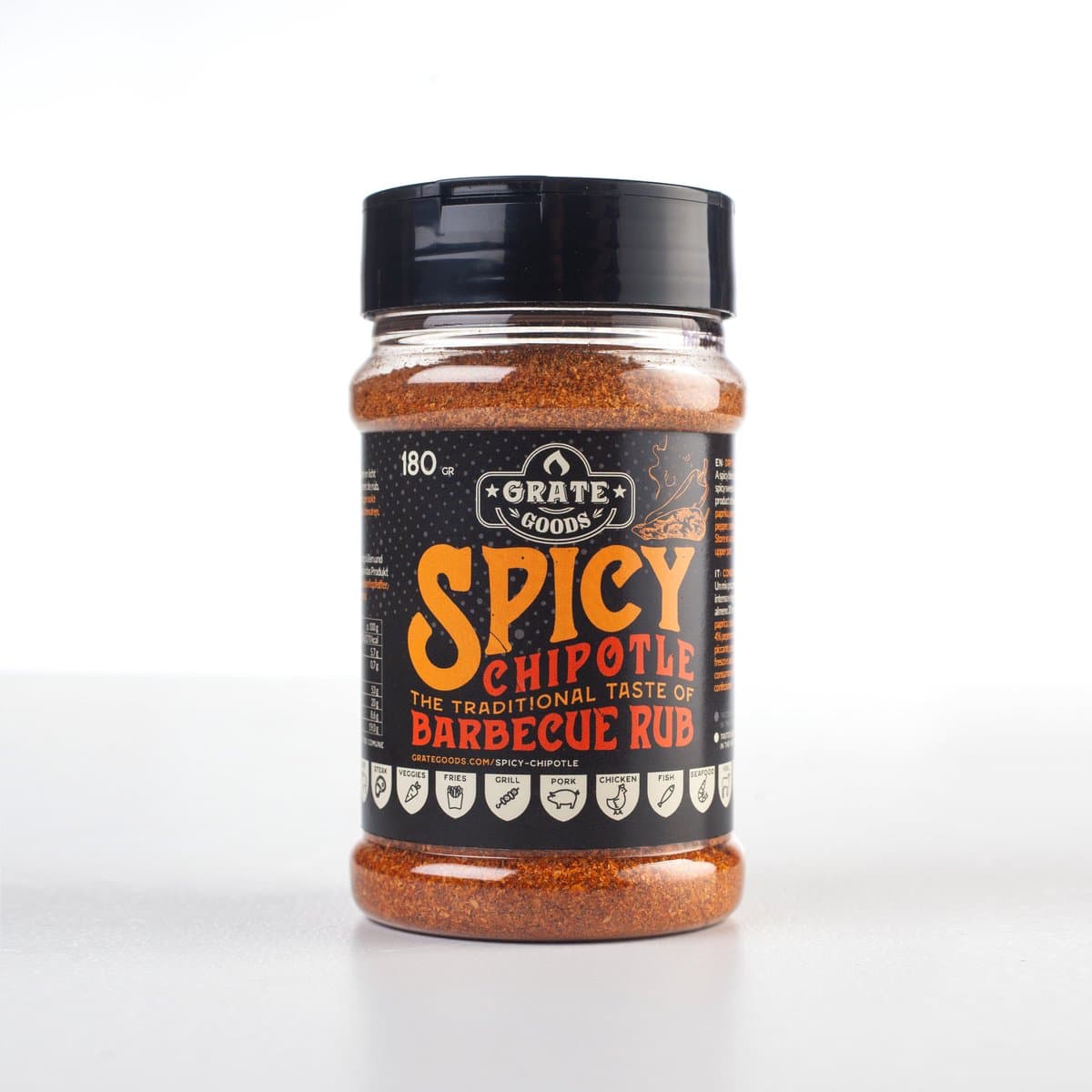Grate Goods Spicy Chipotle BBQ Rub 180 gr — afbeelding 1