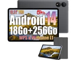 Oscal Pad 80 WiFi Tablet 10.51" FHD - 1200x1920 - Android 14 - 2.4G+5G WiFi 5 - RAM 18 GB - ROM 256 GB - 8200mAh - Grijs